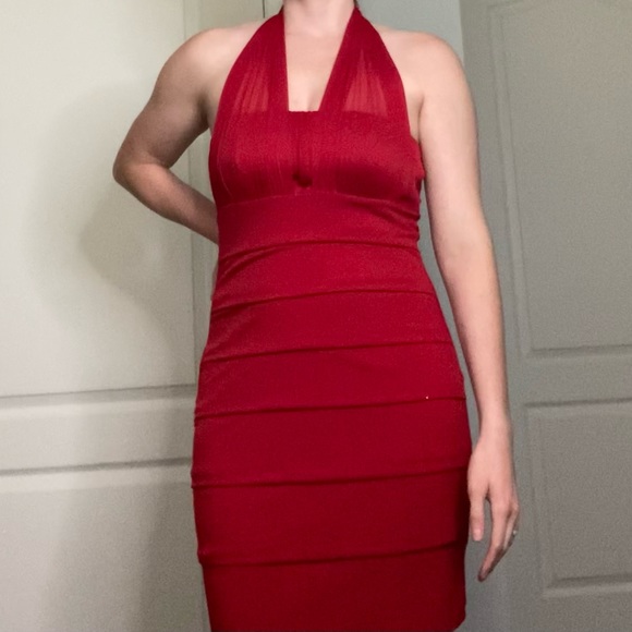 Sweet Storm Tight Red Dress M - Picture 6 of 10